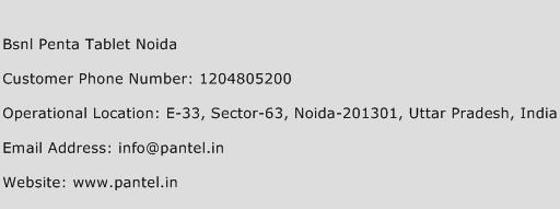 BSNL Penta Tablet Noida Phone Number Customer Service