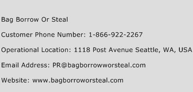 Bag Borrow Or Steal Phone Number Customer Service