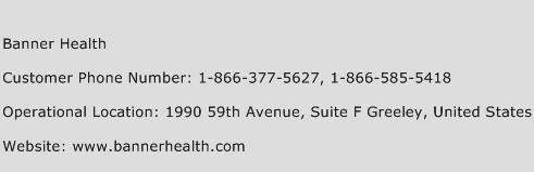 Banner Health Phone Number Customer Service