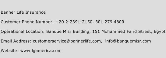 Banner Life Insurance Phone Number Customer Service