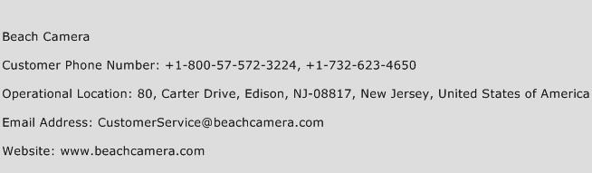 Beach Camera Phone Number Customer Service