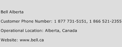 Bell Alberta Phone Number Customer Service