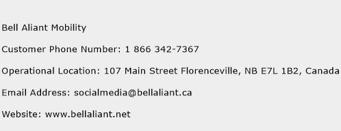 Bell Aliant Mobility Phone Number Customer Service