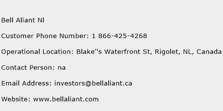 Bell Aliant Nl Phone Number Customer Service