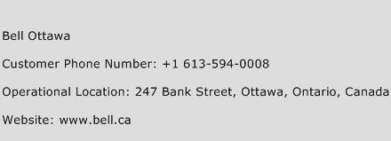 Bell Ottawa Phone Number Customer Service