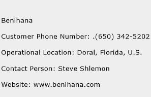 Benihana Phone Number Customer Service