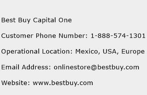 Best Buy Capital One Phone Number Customer Service