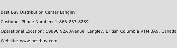 Best Buy Distribution Center Langley Phone Number Customer Service