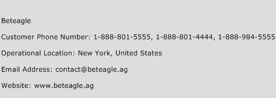 Beteagle Phone Number Customer Service