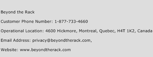 Beyond the Rack Phone Number Customer Service