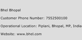 Bhel Bhopal Phone Number Customer Service