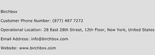 Birchbox Phone Number Customer Service