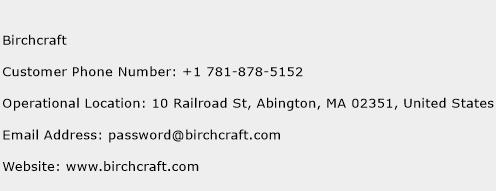 Birchcraft Phone Number Customer Service