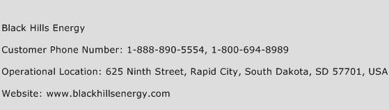 Black Hills Energy Phone Number Customer Service