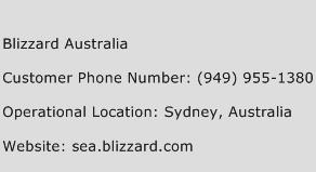 Blizzard Australia Phone Number Customer Service