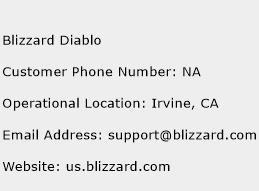 Blizzard Diablo Phone Number Customer Service