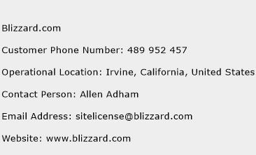 Blizzard.com Phone Number Customer Service