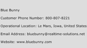 Blue Bunny Phone Number Customer Service