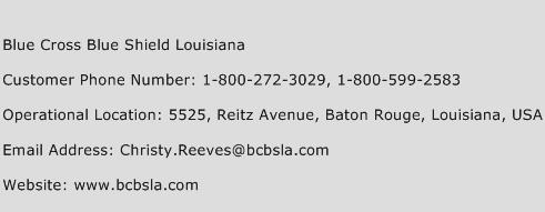 Blue Cross Blue Shield Louisiana Phone Number Customer Service