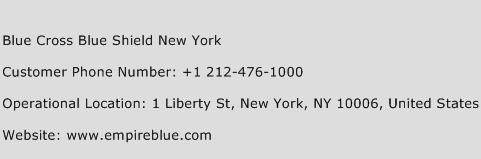 Blue Cross Blue Shield New York Phone Number Customer Service