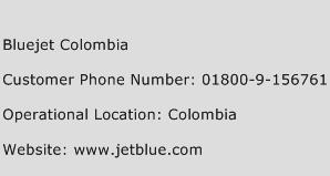Bluejet Colombia Phone Number Customer Service