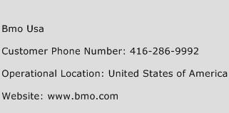 Bmo Usa Phone Number Customer Service