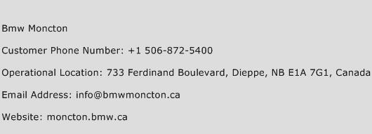 Bmw Moncton Phone Number Customer Service