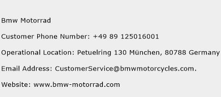 Bmw Motorrad Phone Number Customer Service