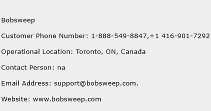Bobsweep Phone Number Customer Service