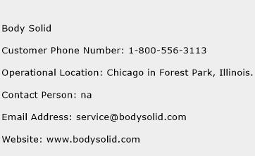 Body Solid Phone Number Customer Service
