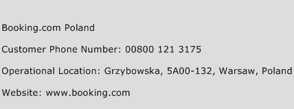 Booking.com Poland Phone Number Customer Service