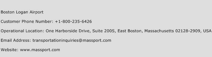 Boston Logan Airport Phone Number Customer Service