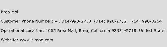 Brea Mall Phone Number Customer Service