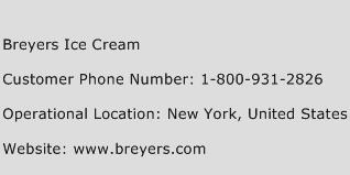 Breyers Ice Cream Phone Number Customer Service
