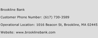 Brookline Bank Phone Number Customer Service
