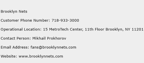 Brooklyn Nets Phone Number Customer Service