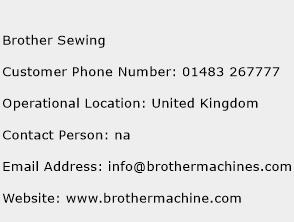 Brother Sewing Phone Number Customer Service