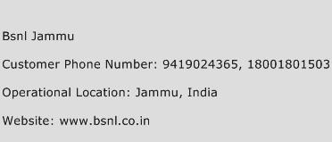 Bsnl Jammu Phone Number Customer Service