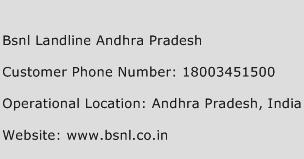 Bsnl Landline Andhra Pradesh Phone Number Customer Service