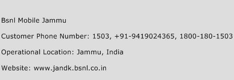 Bsnl Mobile Jammu Phone Number Customer Service