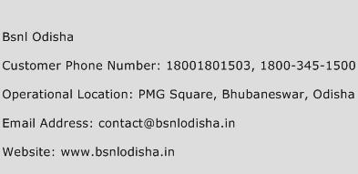 Bsnl Odisha Phone Number Customer Service