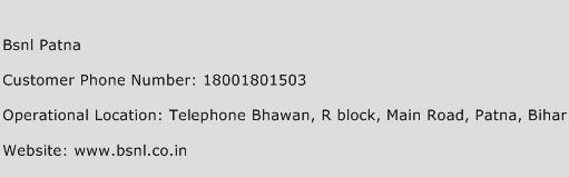 Bsnl Patna Phone Number Customer Service