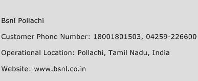 Bsnl Pollachi Phone Number Customer Service