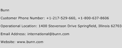Bunn Phone Number Customer Service