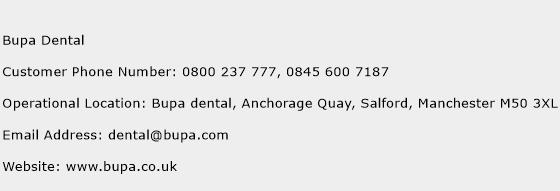 Bupa Dental Phone Number Customer Service
