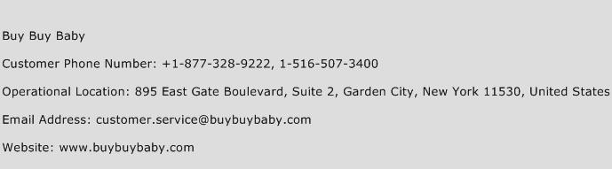 Buy Buy Baby Phone Number Customer Service