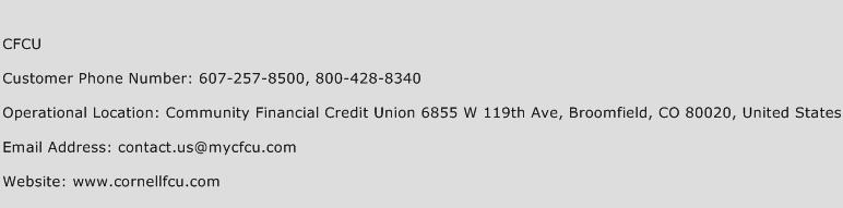 CFCU Phone Number Customer Service