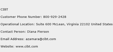 CIBT Phone Number Customer Service