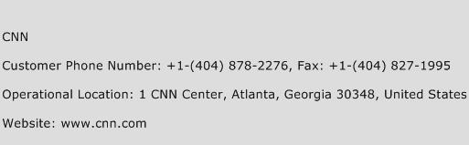 CNN Phone Number Customer Service