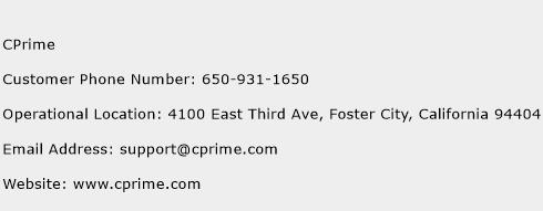 CPrime Phone Number Customer Service